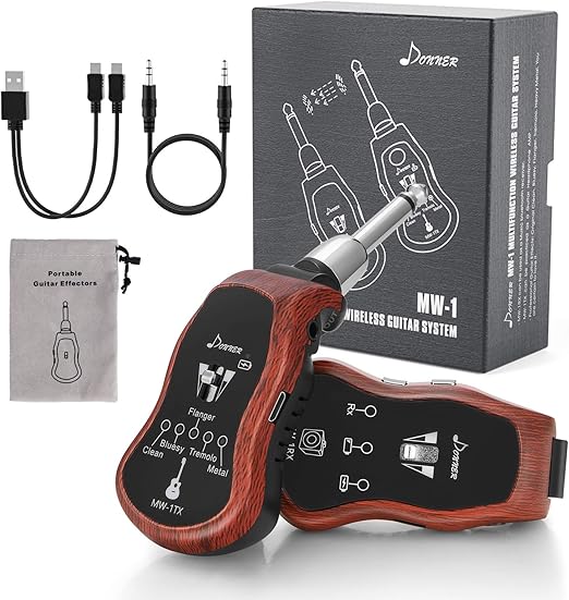 Donner MW1 Système de guitare sans fil UHF rechargeable avec 5 effets de modulation Amazon.ca
