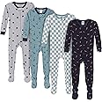 Gerber Baby Boys' 4-Pack Footed Pajamas