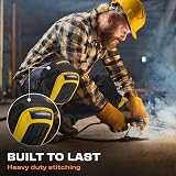 Thunderbolt Knee Pads Men Heavy Duty Gel Cushion Non-Slip Straps view 5