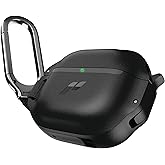 Proof Labs for AirPods 4 Case with Lock - Tough AirPods 4th Generation Case Cover with Carabiner, Rugged Protection and Hard Protective Shell (Black, AirPods 4th Gen)