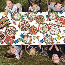 Building Block Party Supplies Paper Plates Napkins