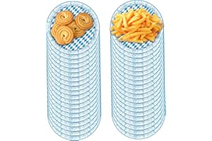 40Pcs Oktoberfest Plates 7 Inch Bavarian White Blue Party Plates Made of Cardboard Oktoberfest Supplies for Garden Barbecue a