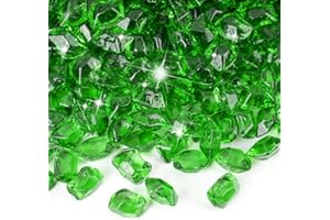 Mr. Fireglass 1/2-Inch Polygon Fire Glass for Fireplace Fire Pit & Lanscaping, 10 Pounds High Luster Emerald Green