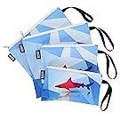 QOGiR Reusable Snack Bags and Sandwich Bags with Handle: Lead-free,BPA-free,PVC-free,FDA PASSED (Shark)