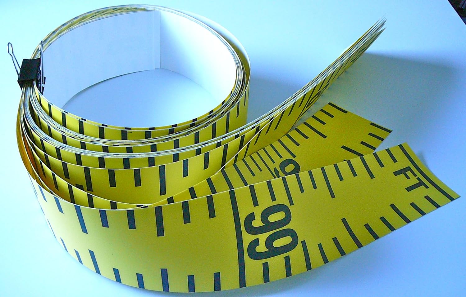 Floor Tape Adhesive Backed 4 Inch Wide X 100 Foot Long Vertical