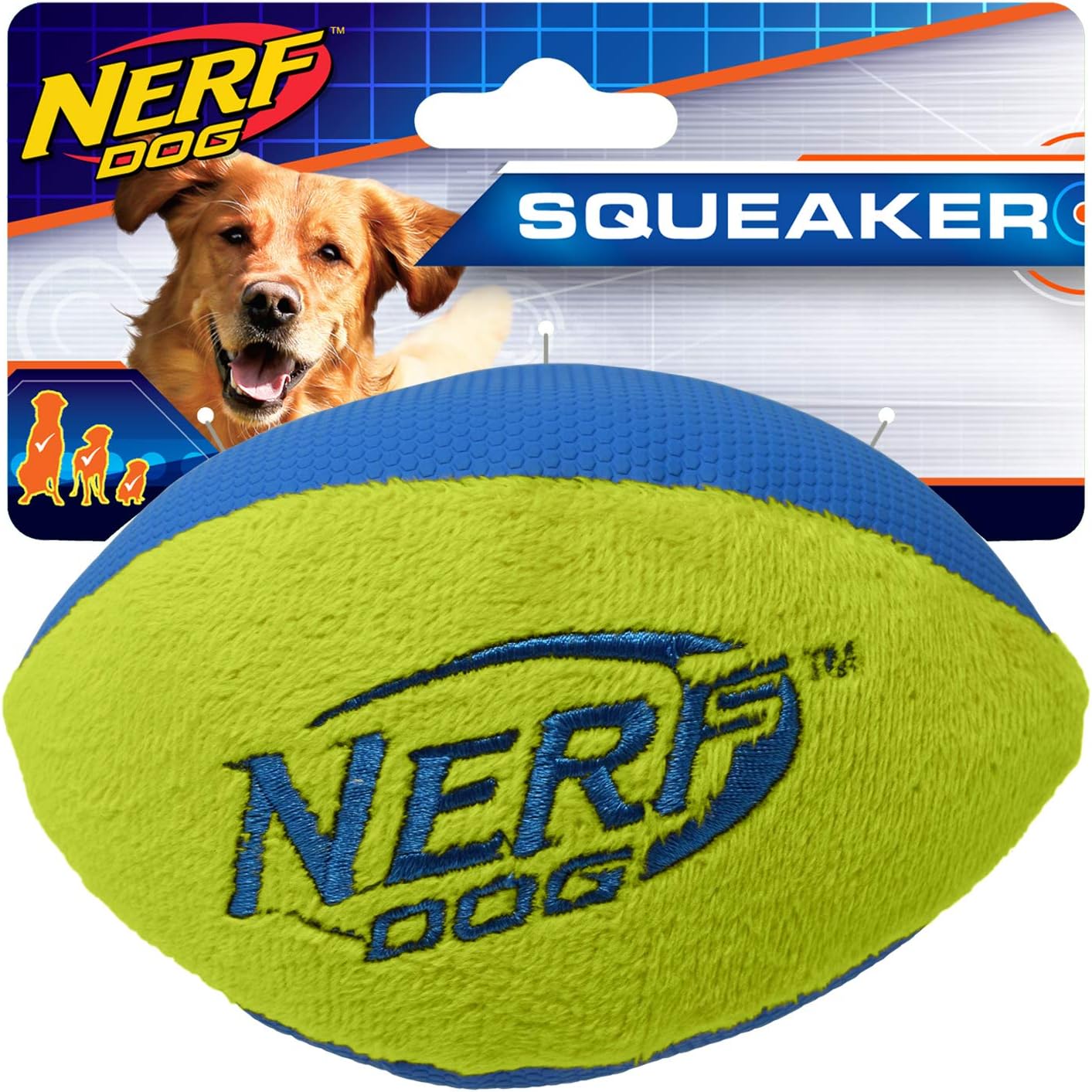 nerf dog football