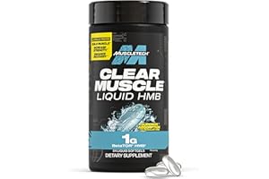Muscletech HMB Supplements 1000mg, Clear Muscle (84 Liquid Softgels) - Highest Grade HMB for Lean Muscle & Recovery, HMB Free Acid Muscle Supplement, Help Decrease Muscle Breakdown, Packaging May Vary