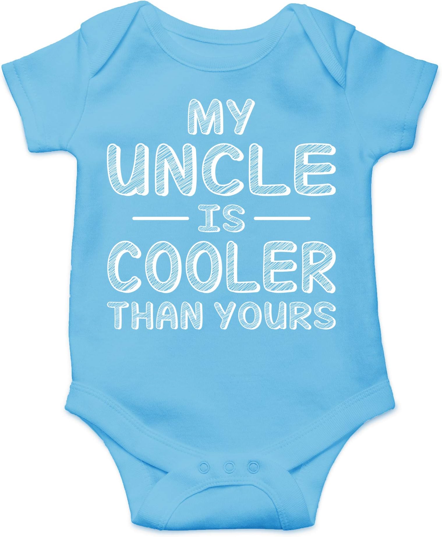 CBTwearMy Uncle Is Cooler Than Yours - Funny Uncle to Be Baby Clothes - Cute Infant One-Piece Baby Bodysuit