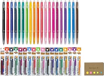 038 Pilot Frixion Ball Slim Retractable Erasable Gel Ink Pen Extra Fine Point 0 38 Mm Colors Sticky Notes Refills Value Set Amazon De Burobedarf Schreibwaren