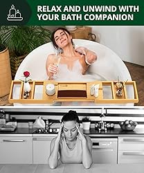 ROYAL CRAFT WOOD Premium Foldable Bathtub Tray