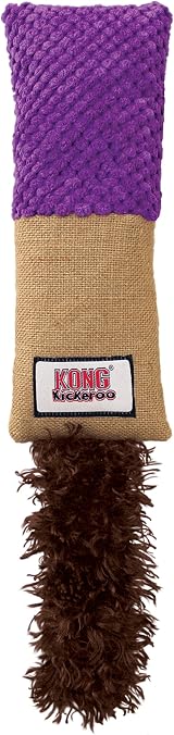 KONG Kickeroo Play Cat Toy with North American Catnip Cuddler Pattern view 1