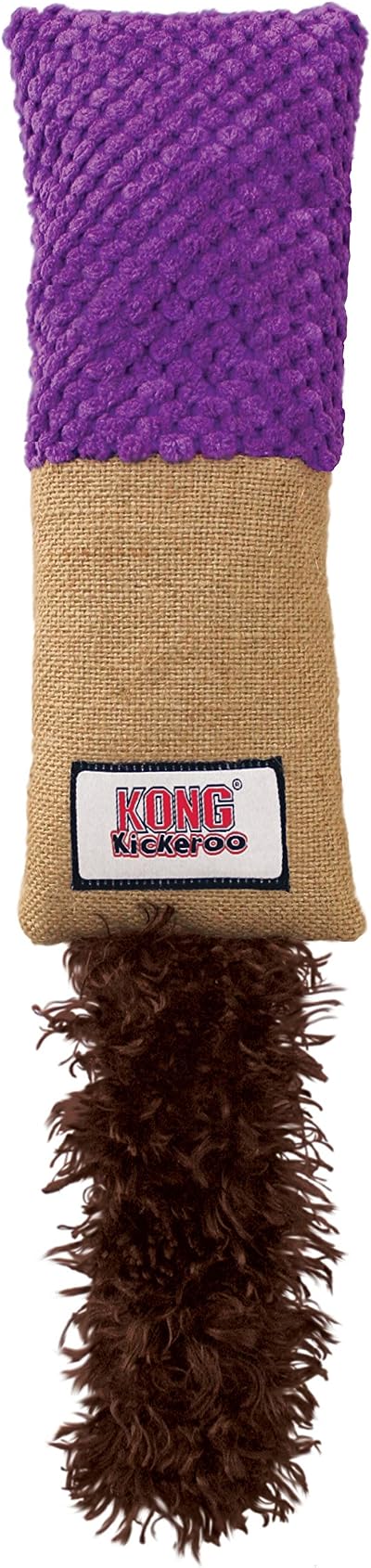 KONG Kickeroo Play Cat Toy with North American Catnip Cuddler Pattern