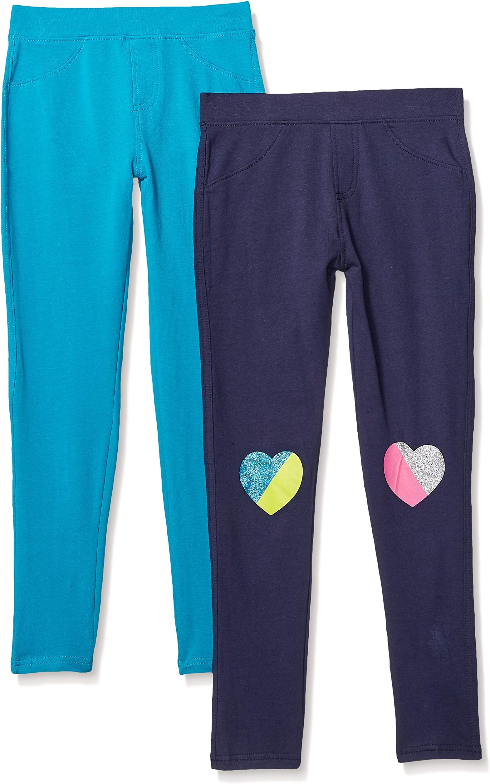 Freestyle Revolution Little Girl's & Big Girl's French Terry Leggings, 2 Pack