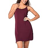 BAMBOO COOL Womens Chemise Sleepshirts with Adjustable Spaghetti Strap Homewear Soft Tank Nightgown