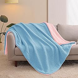 Exclusivo Mezcla Reversible Sherpa Fleece Throw