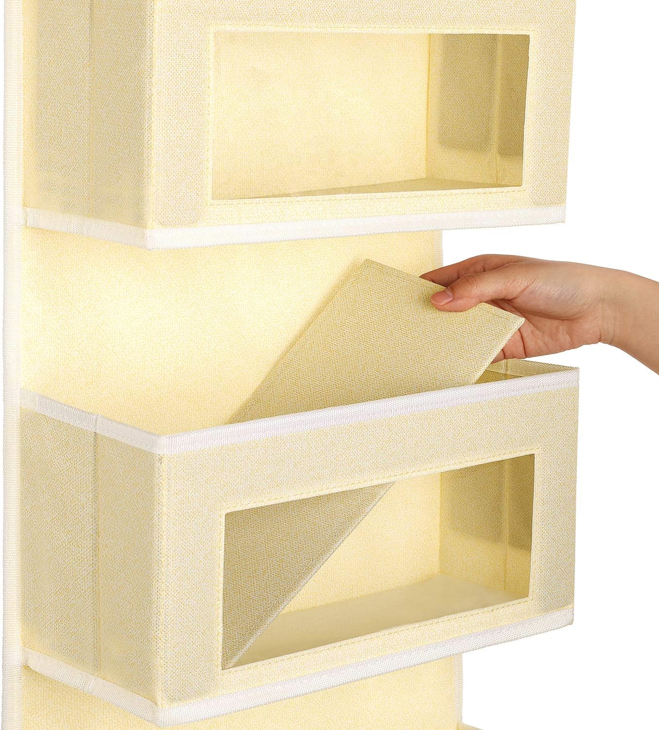 Mobiiliabi Ee Avec 5 Grande Poche Beige Motif Pois Pour Garde Manger Penderie Bebe Chambre Denfant Magicfly Etageres Organisateur De Rangement Suspendu Dessus De La Porte Rangement Et Organisation Rangement Pour Vetements Et Penderies