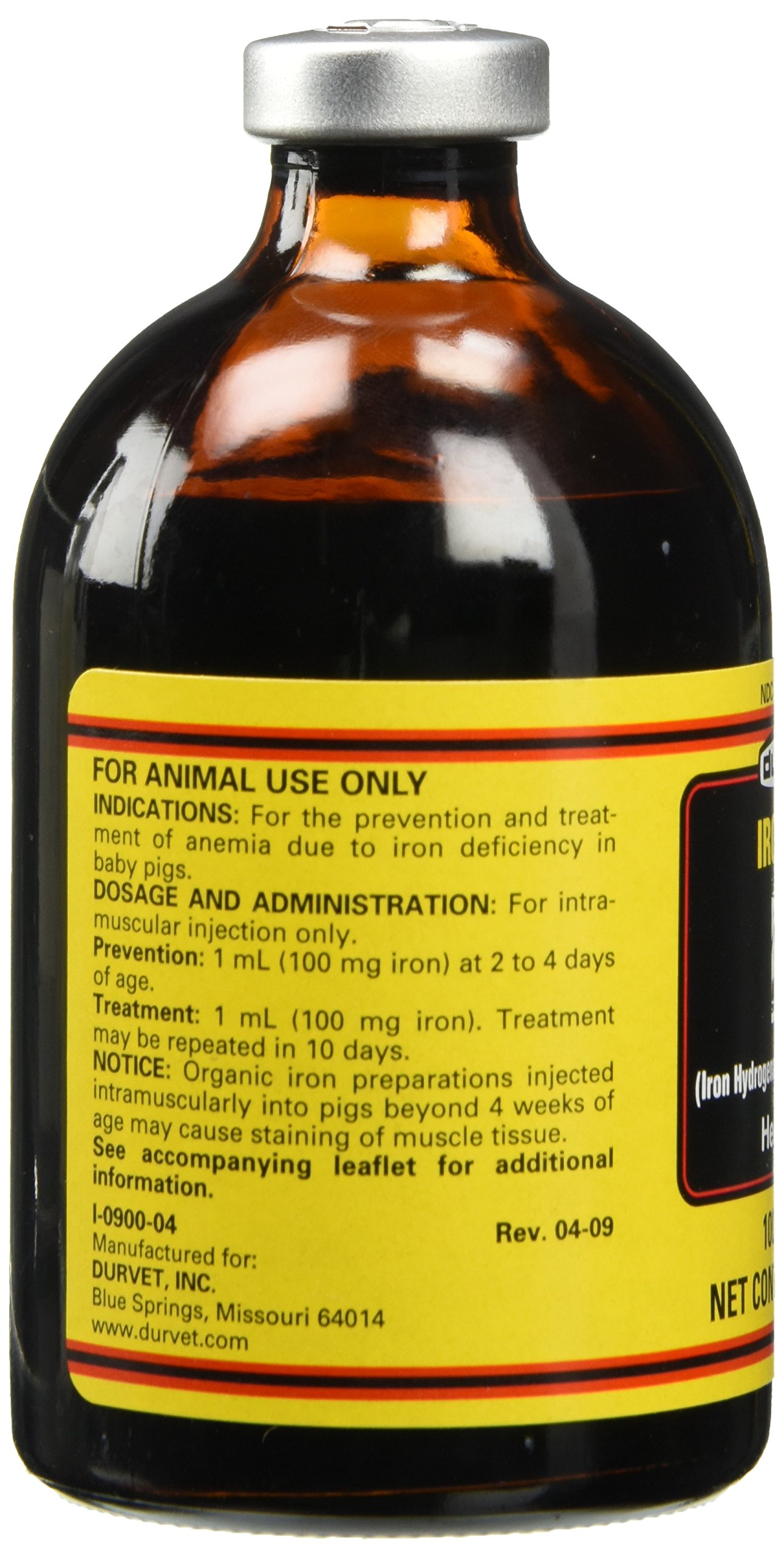 Durvet 01 DME1030 Iron Dextran Injection, 100 Milliliter Buy Online