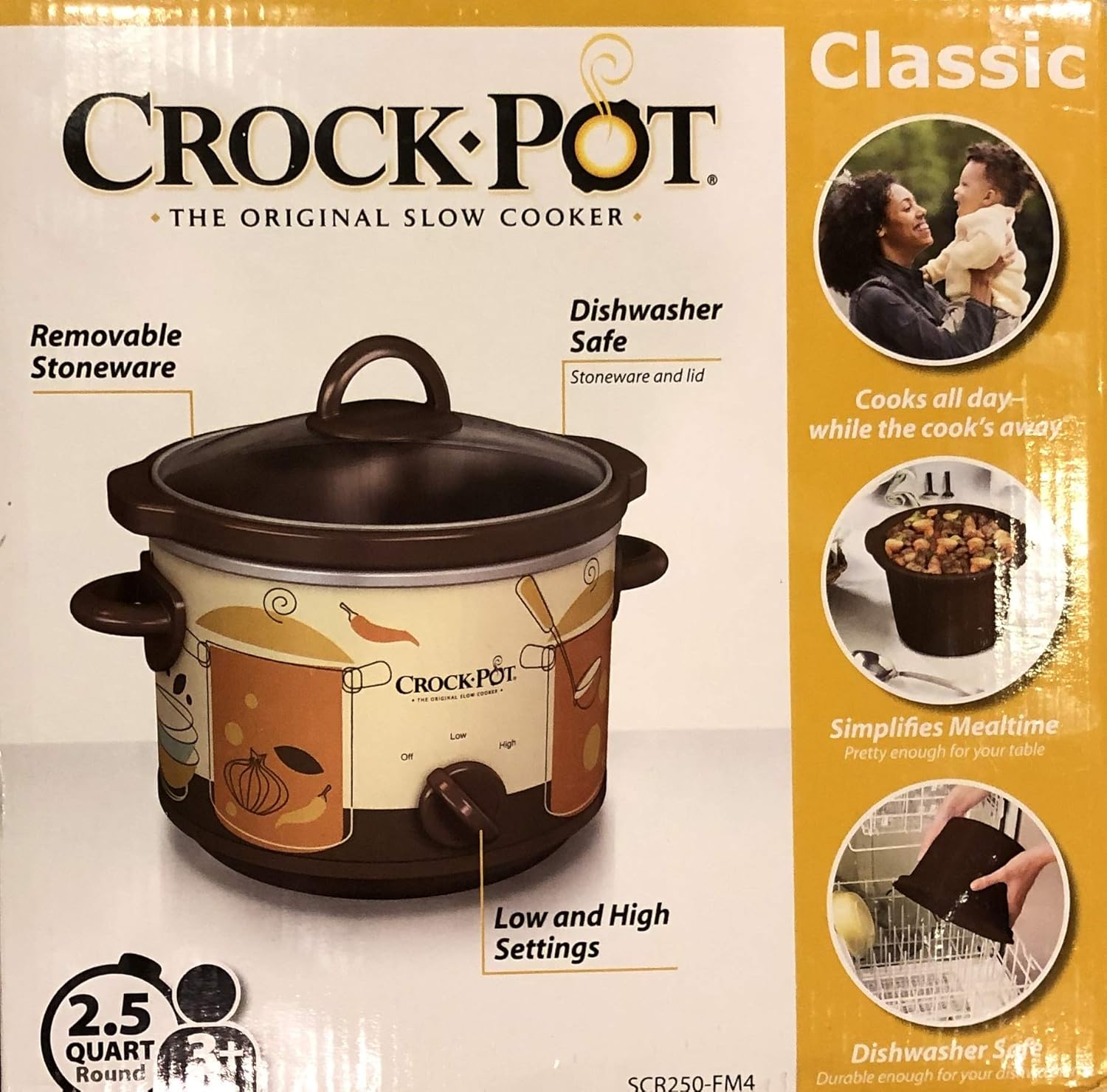 Crock Pot 2.5 Qt Slow Cooker SCR250-FM4