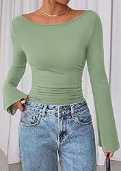 PRETTYGARDEN Women's Long Sleeve Shirts 2025 Fall