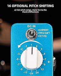 LEKATO Mini Pitch Shifter Pedal, Harmonizer Guitar