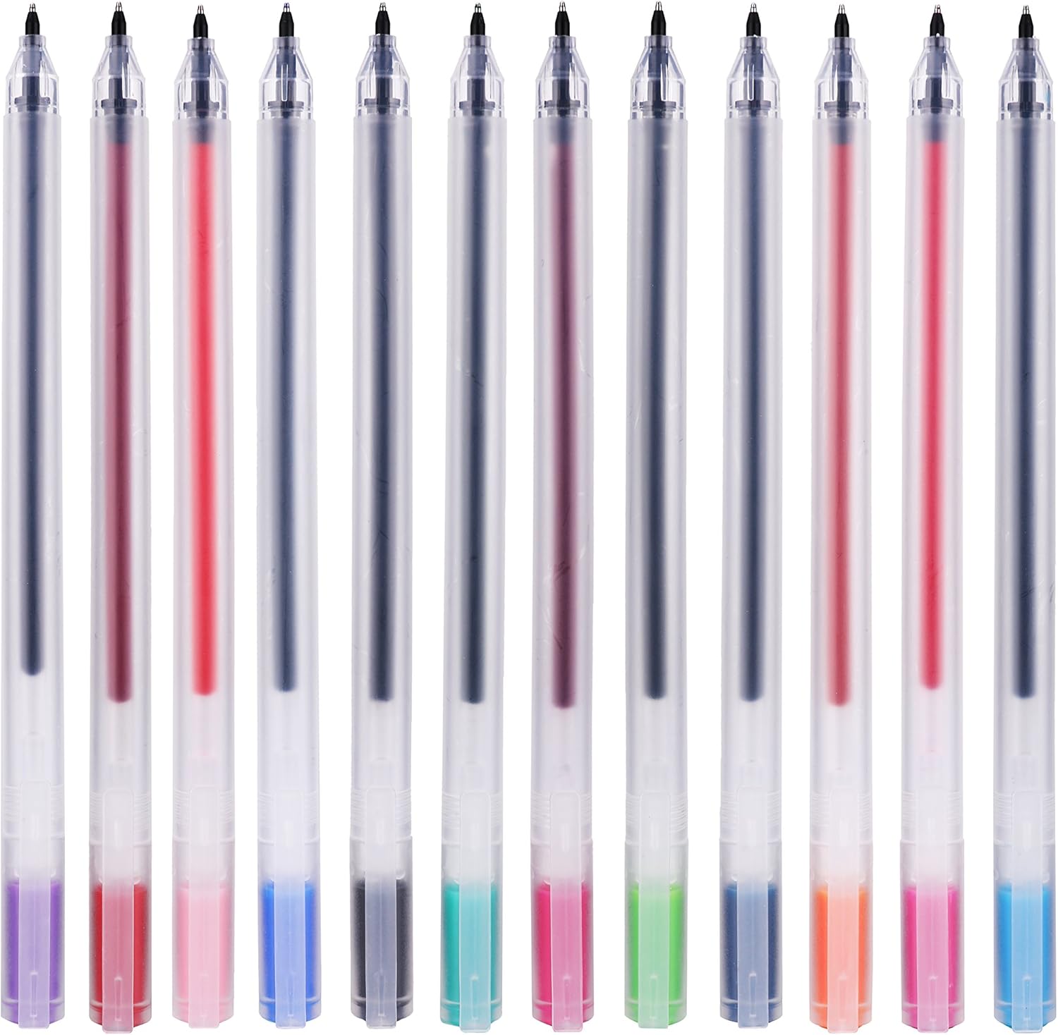RIANCY Gel Ink Ball Point Pen (12color) Amazon.ca Office Products