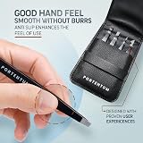 PORTENTUM Professional Tweezers for Facial Hair Stainless Steel 4 Pcs view 3