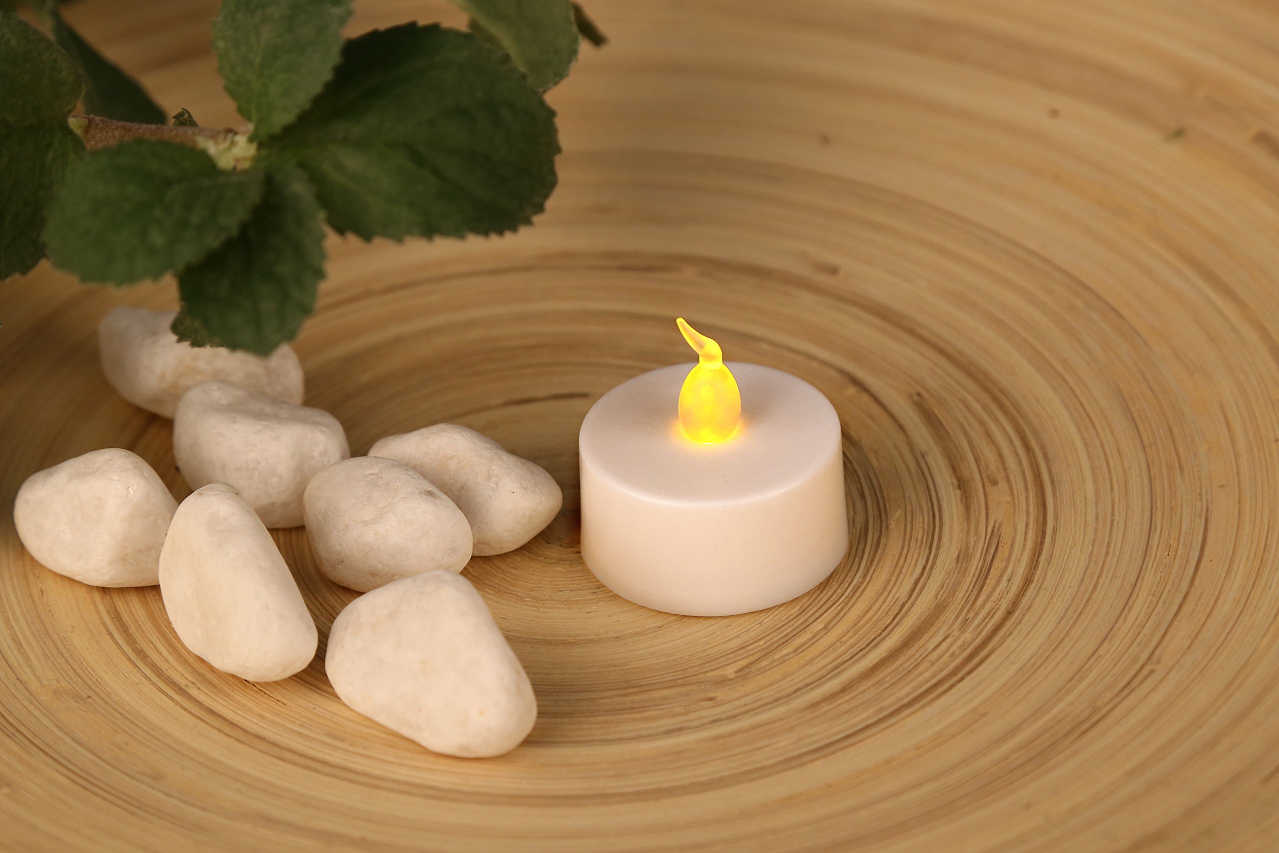 Tea Lights candles,besthoby fake Candles,CR2032 battery,battery candles with Amber yellow flickering,Flameless Candles (12 pack )