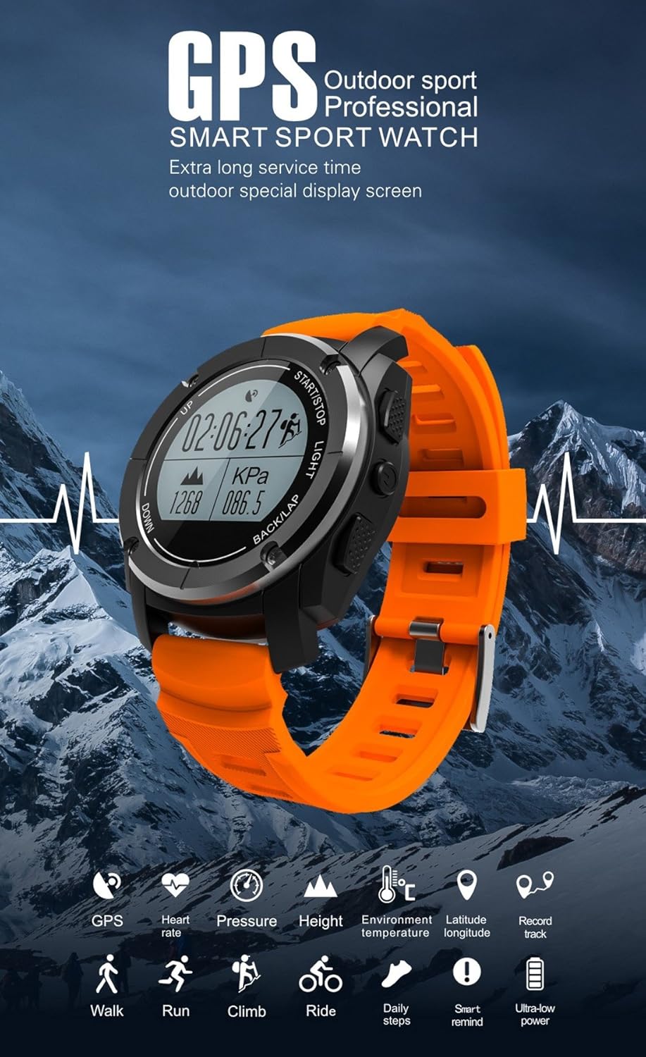 MINGFENG Reloj Inteligente S928 versión Mejorada GPS Sport ...