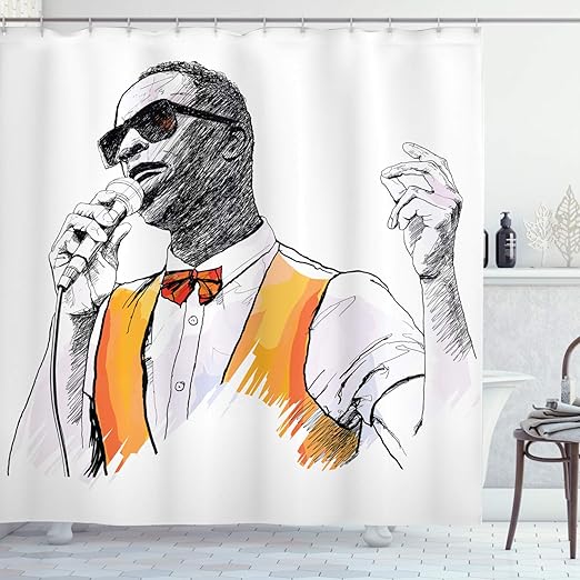 Amazon Com Ambesonne Afro Decor Shower Curtain By African