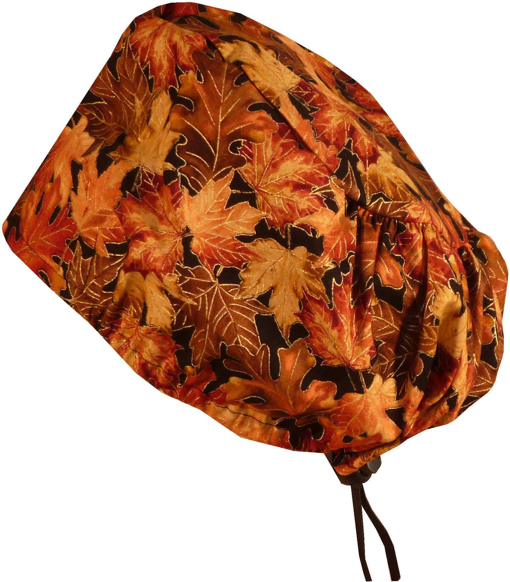 Riley Bouffant Scrub Caps - Autumn Leaves