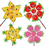 Sepco 12PCS Colorful Fruit Pattern Pinwheels Cute