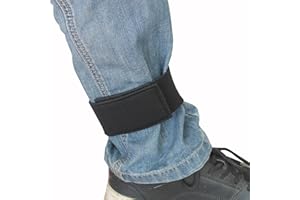 YYST 2 Pcs Neoprene Ankle Pant Garters for Waders Fly Fishing Riding Black