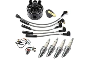 ATLANTIC BRITISH LTD. Engine Tune Up Kit with Updated Style RTC3278 Distributor for Land Rover Series 2, 2A, and 3