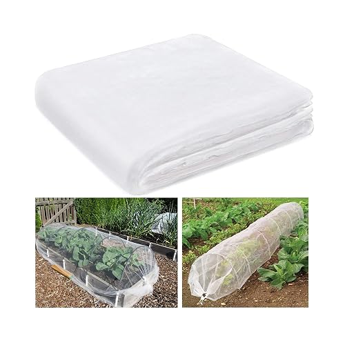 Insect Netting Mesh Garden Netting Fine Mesh Butterfly Garden Netting for Vegetables Plants Fruits Flowers Crops Greenhouse Row Covers Raised Bed Barrier Screen Birds Protection Netting (2 * 5m)