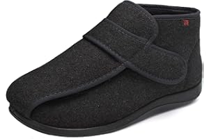 JIONS Women Men Adjustable Velco Extra Wide Shoes Swollen Feet Diabetic Edema Boots Slippers Indoor Outdoor Sandals Unisex Large Size 5-14