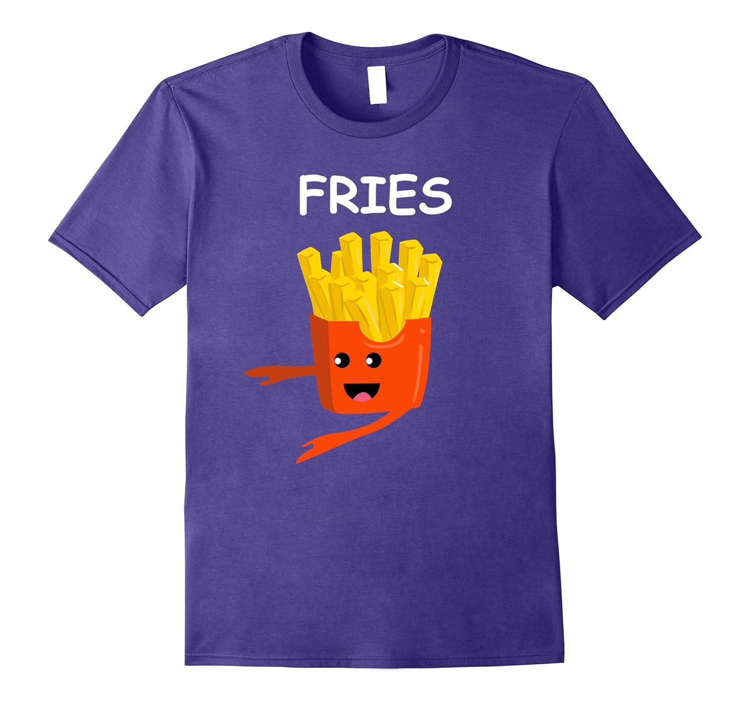 Matching Couple Friends Costume Burger and FRIES T Shirt-ANZ