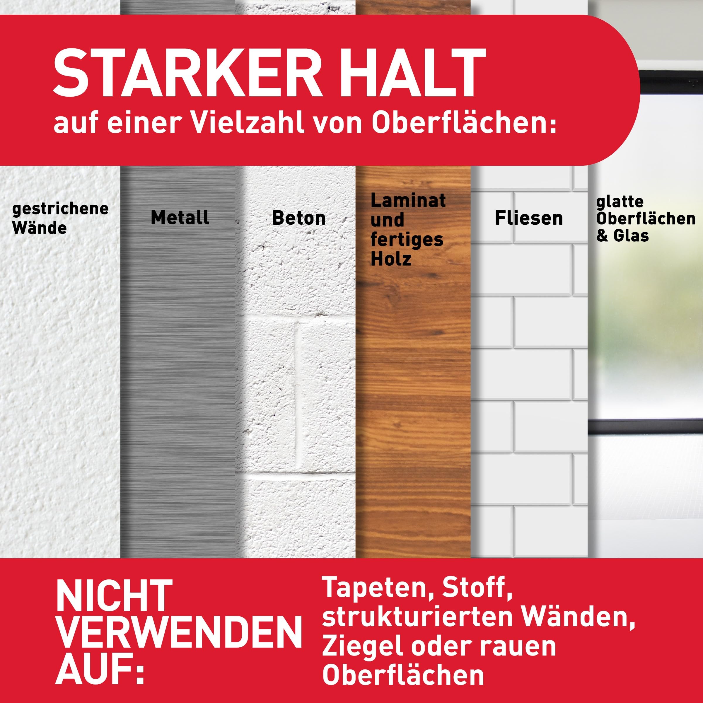 Command Klebestreifen, Vorteilspack 4x2 Mittel und 8x2 Größe L (24 Strips), Weiß - Bilder Aufhängen ohne Bohren, Streifen halten bis zu 7 kg, Rückstandsfreies Ablösen 5