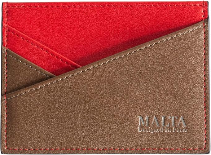 Amazon Malta 財布 レディース 薄い 革 牛革 カードケース スリム 小銭入れ 小さい財布 薄型 ミニ財布 極薄 極小 ミニマリスト レッド 財布 Amazon Malta 財布 レディース 薄い 革 牛革 カードケース スリム 小銭入れ 小さい財布 薄型 ミニ財布 極薄 極小 ミニマリスト レッド 財布
