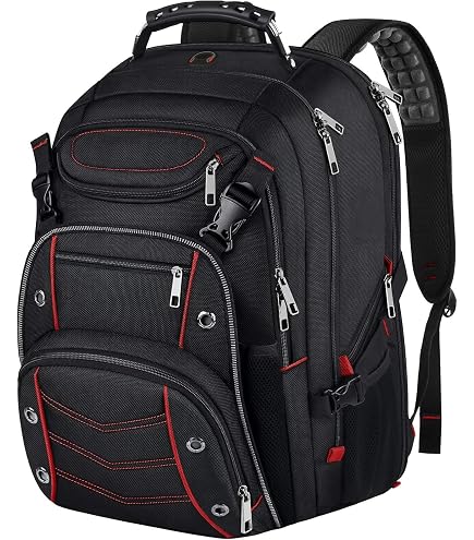 Amazon.com: Travel Laptop Backpack,Extra Large 18.4'' Laptop Backpack,RFID  Anti Theft,Back Chest Strap,TSA Friendly Men,Women Backpack USB Charging  Port,Water Resistant College School Computer Bookbag Rugby Bag : Clothing,  Shoes & Jewelry