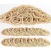 1100Pcs Rubber Bands Size #16 Rubberbands Light Brown Elastics Rubber Bands | Size16 Elastic Rubber Band #16 Thin Small Rubber Band for Office Supplies Home Supply File Folder