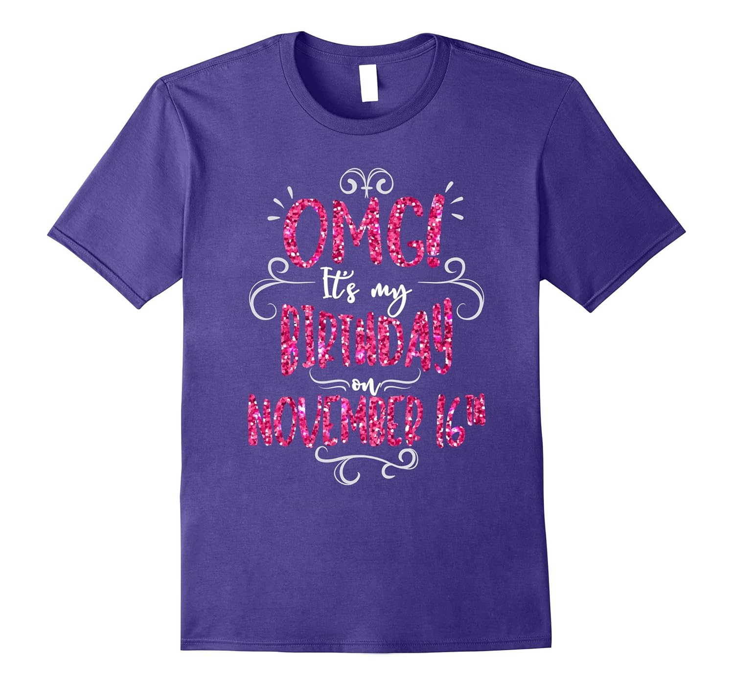 OMG! It's My Birthday On November 16th Girls Party T Shirt-ANZ