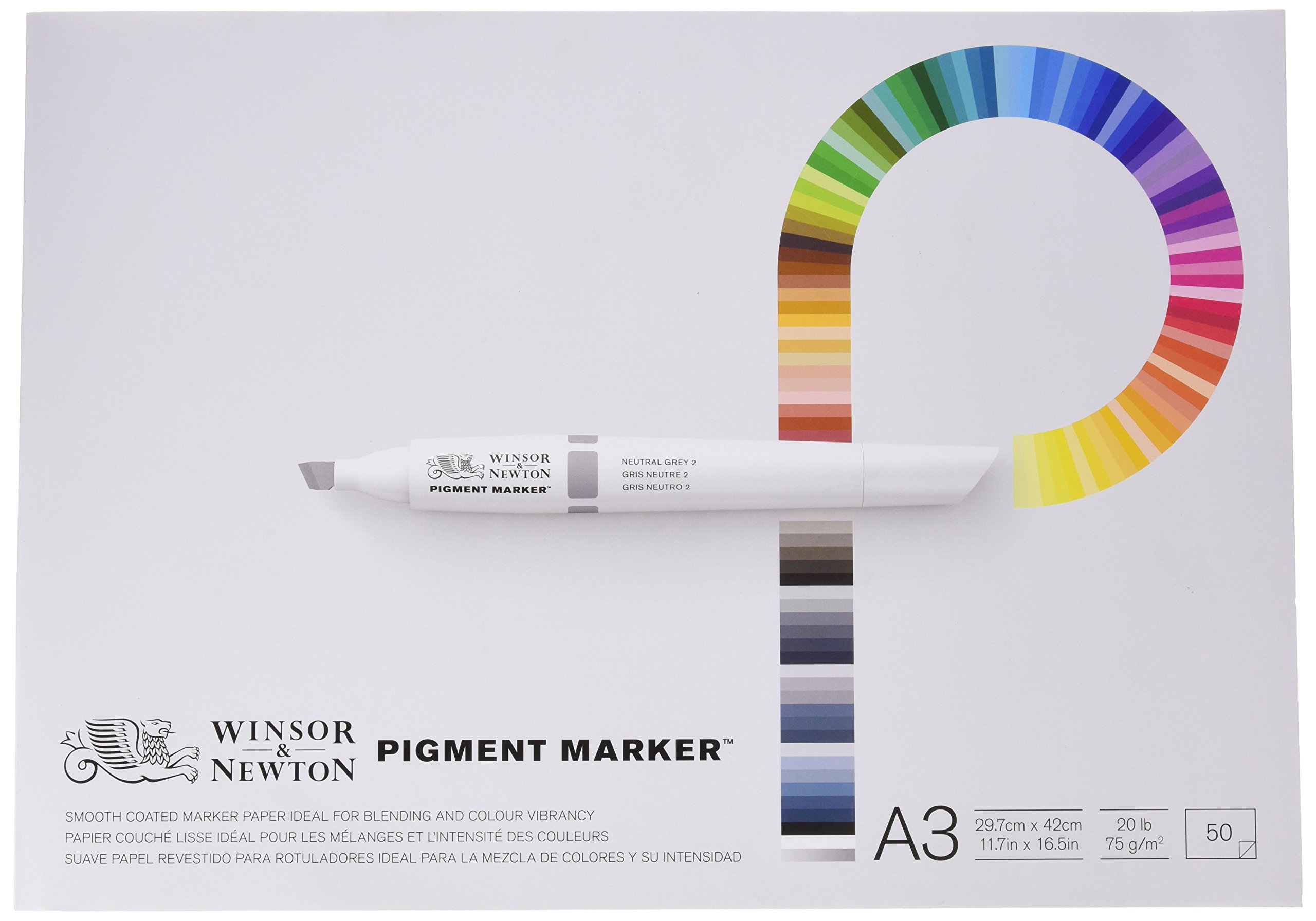 Winsor & Newton A3 Pigment Marker Paper (Pack of 50 Sheets)