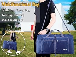 Woogwin Travel Duffel Bag Large Foldable Waterproof