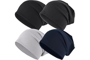 EINSKEY Slouchy Beanie for Men & Women, Lightweight Oversize Thin Cotton Chemo Hats Soft Night Cap Comfortable Sleeping Hat