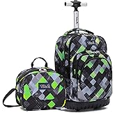 NEW TILAMI Rolling Backpack for Kids 18 Inch Wheeled Laptop Backpack Kids School Travel