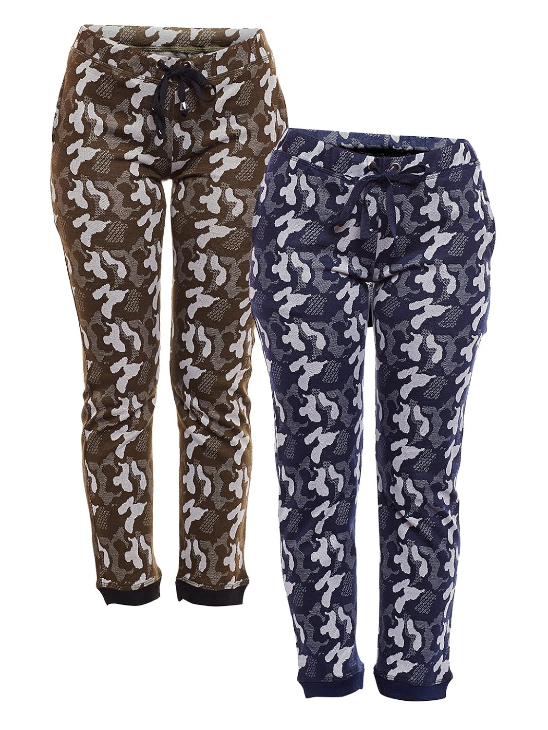 vimal multicolor cotton trackpants for women(pack of 2) (f4_arm_nvy_olv_02-p)