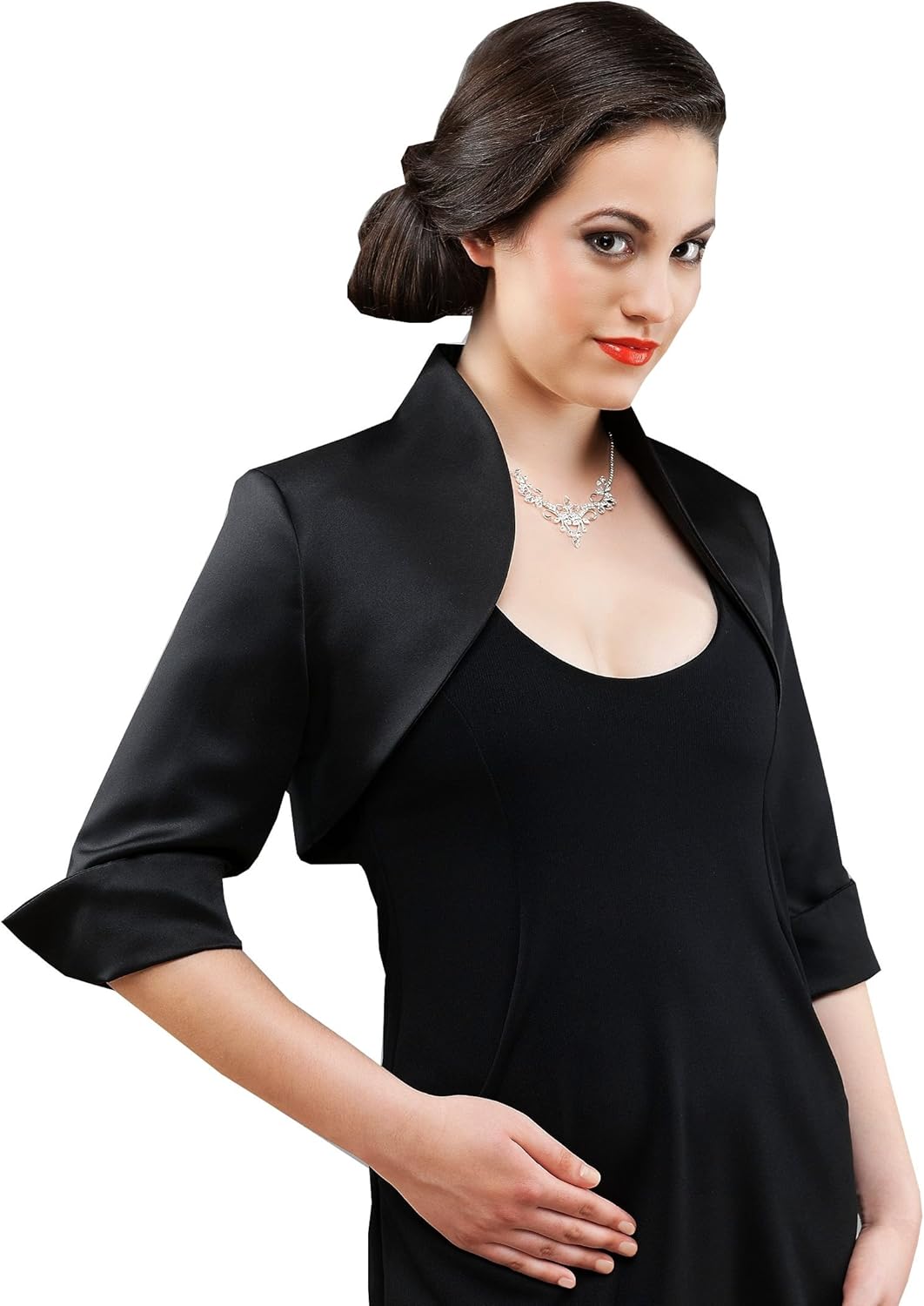 Bolero Abendkleid Schwarz