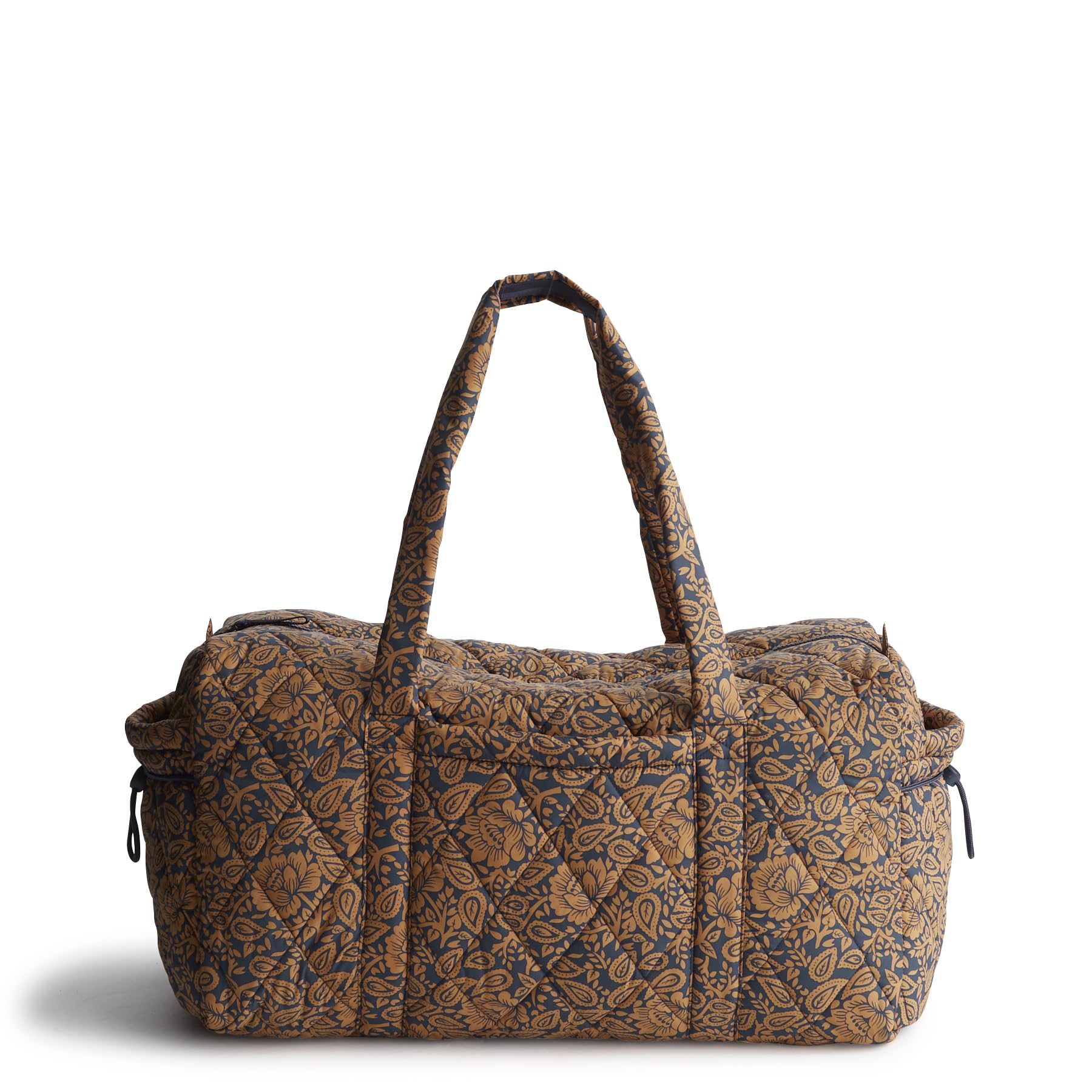 Vera Bradley Featherweight Large Original Duffel, Lotus Montage Roasted Pecan
