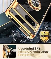 LeYi for Google Pixel 7 Case: 360° Rotatable Ring