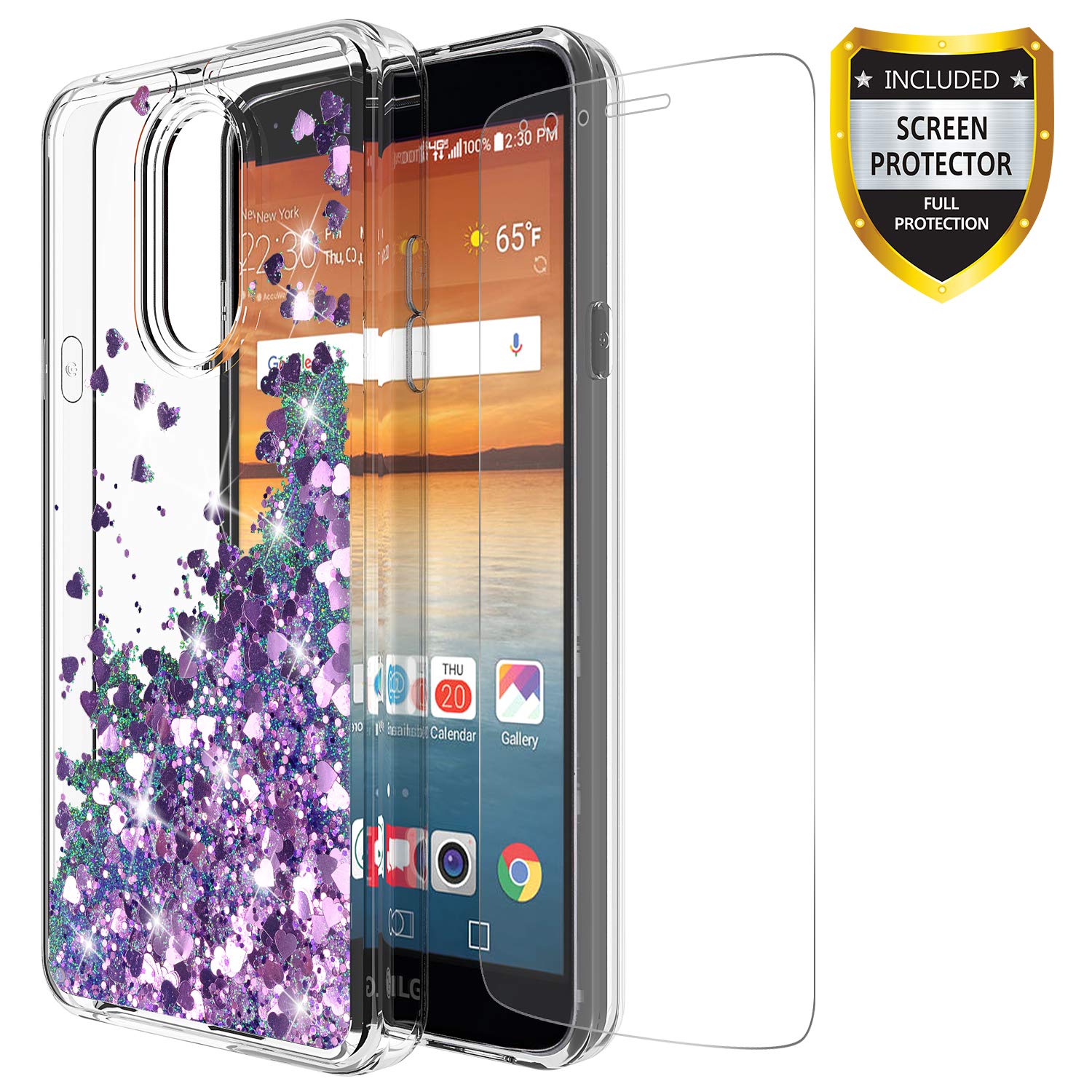 Best Lg G6 Floating Glitter Phone Case